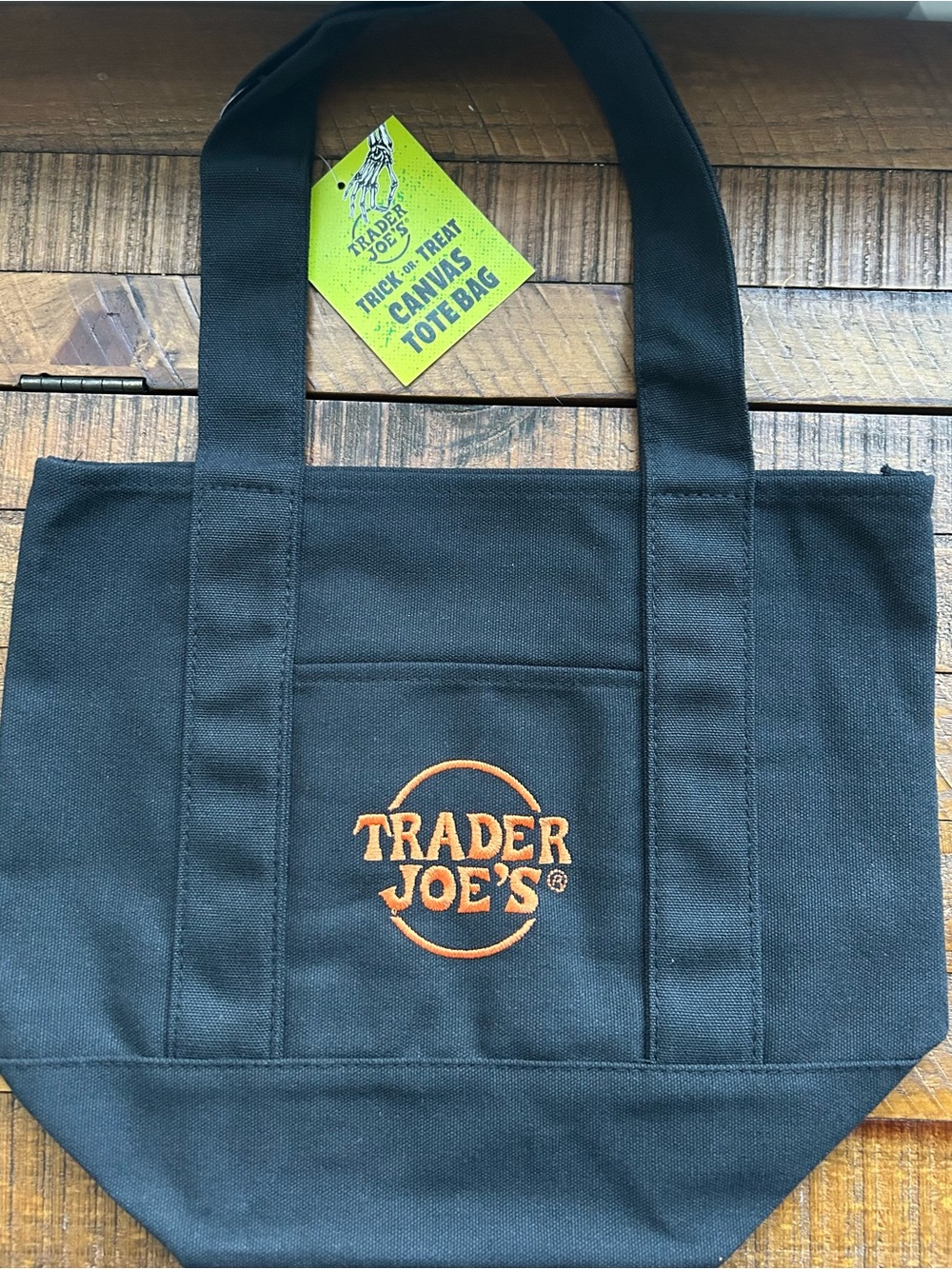 Trader Joe's limited edition trick or treat canvas tote bag